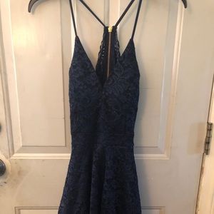 Small navy blue dress formal